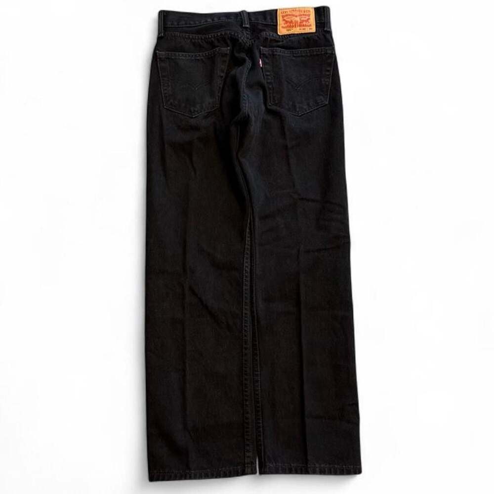 Levi's 505 Regular Fit Black Denim Jeans 30x30